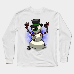 Eye Ball Snowman Long Sleeve T-Shirt